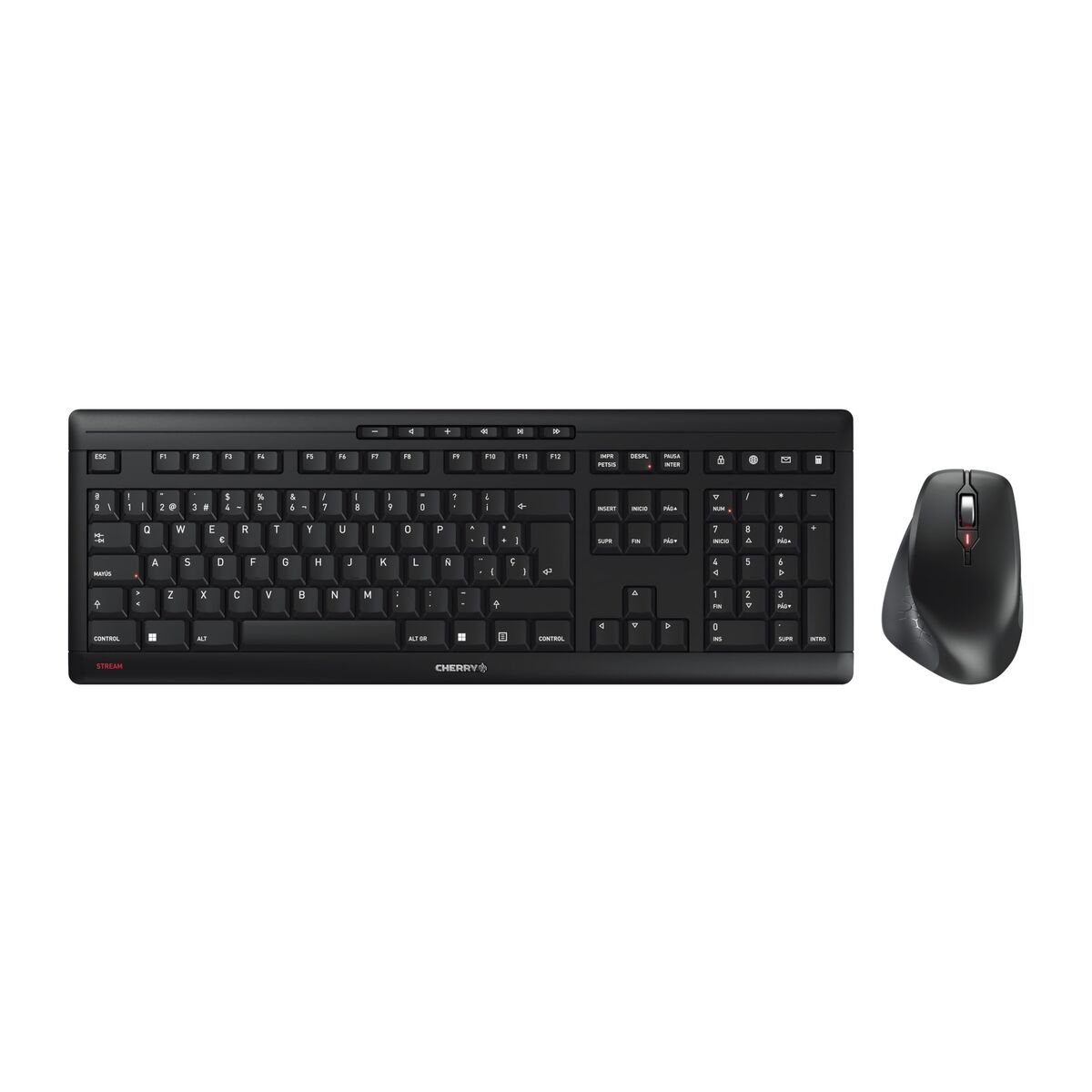 Picture of Keyboard and Mouse Cherry JD-8550ES-2 Black Spanish QWERTY