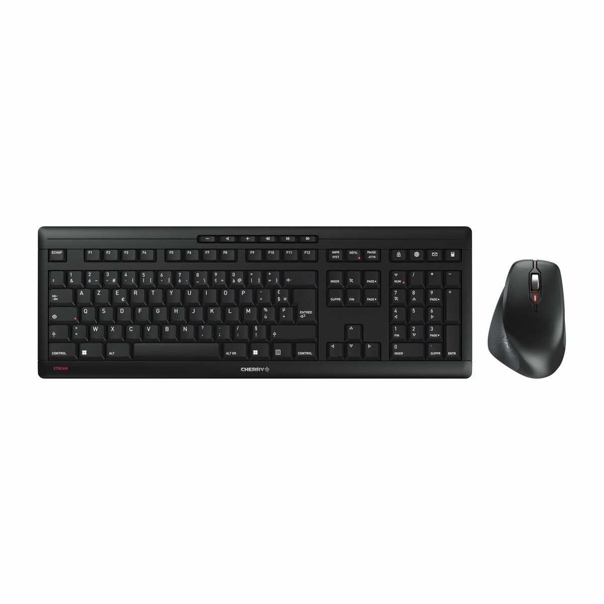 Afbeeldingen van Keyboard and Mouse Cherry JD-8550FR-2 Black French Azerty French