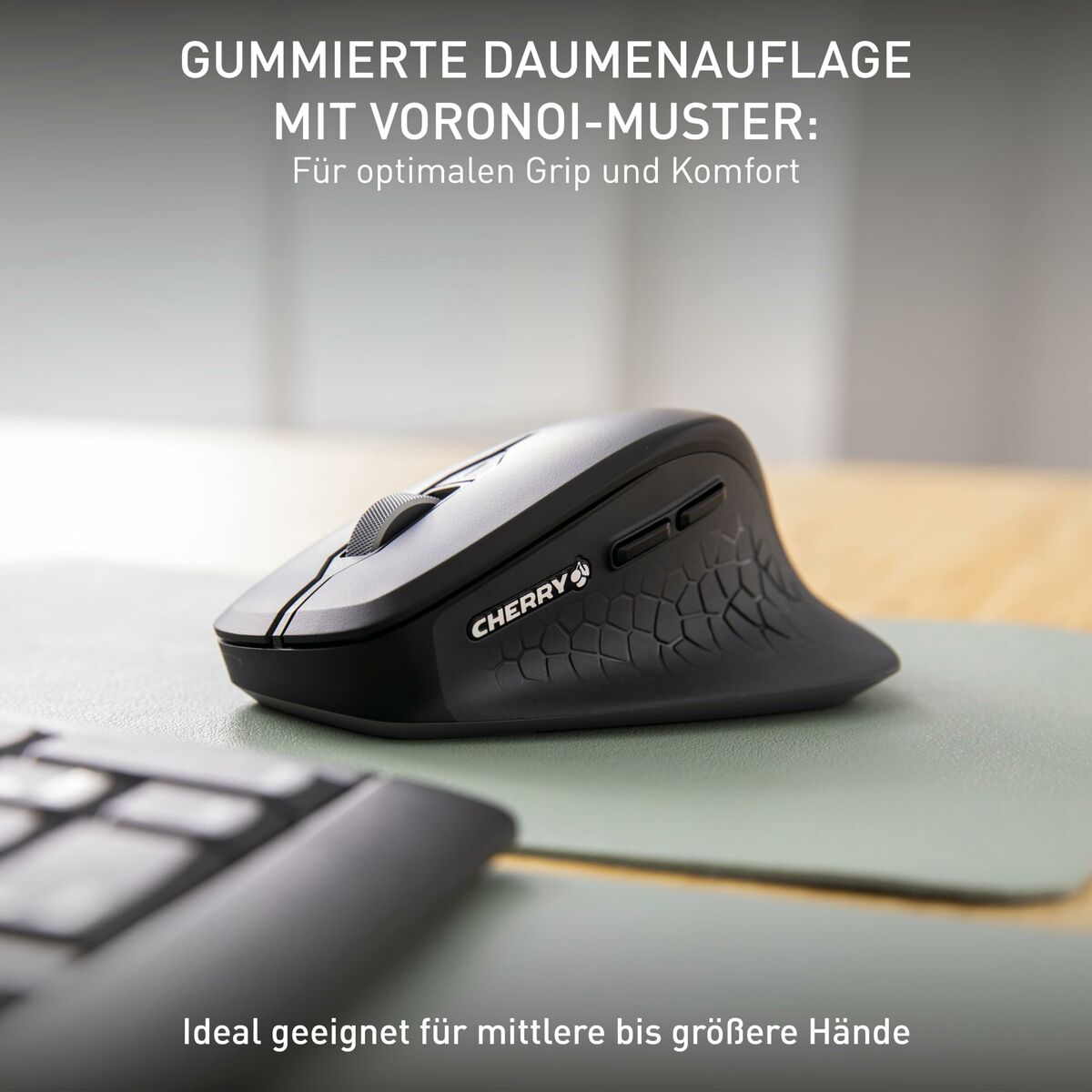 Afbeeldingen van Keyboard and Mouse Cherry JW-8550-2 Black