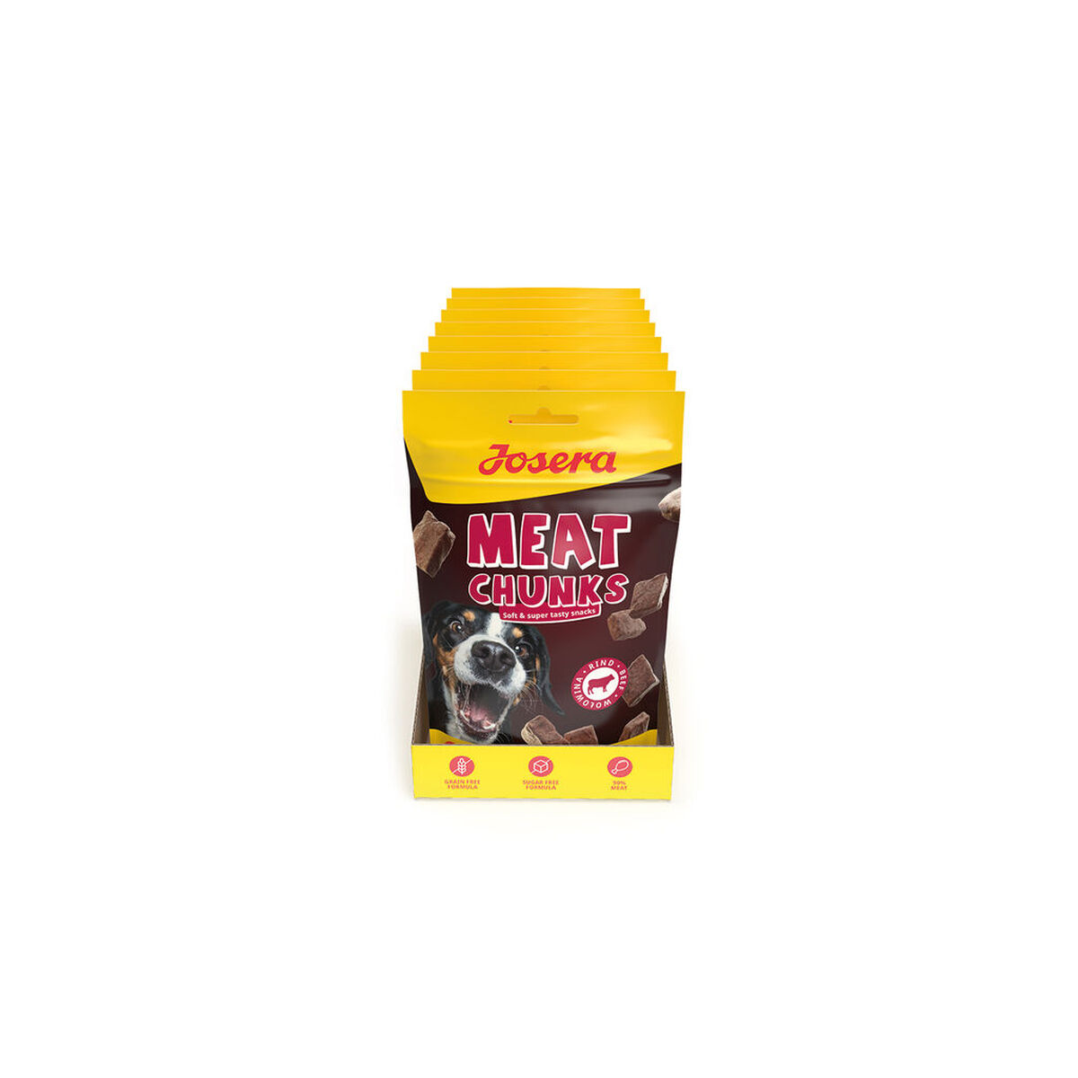 Dog Snack Josera Meat Chunks Veal 70 g, view 3