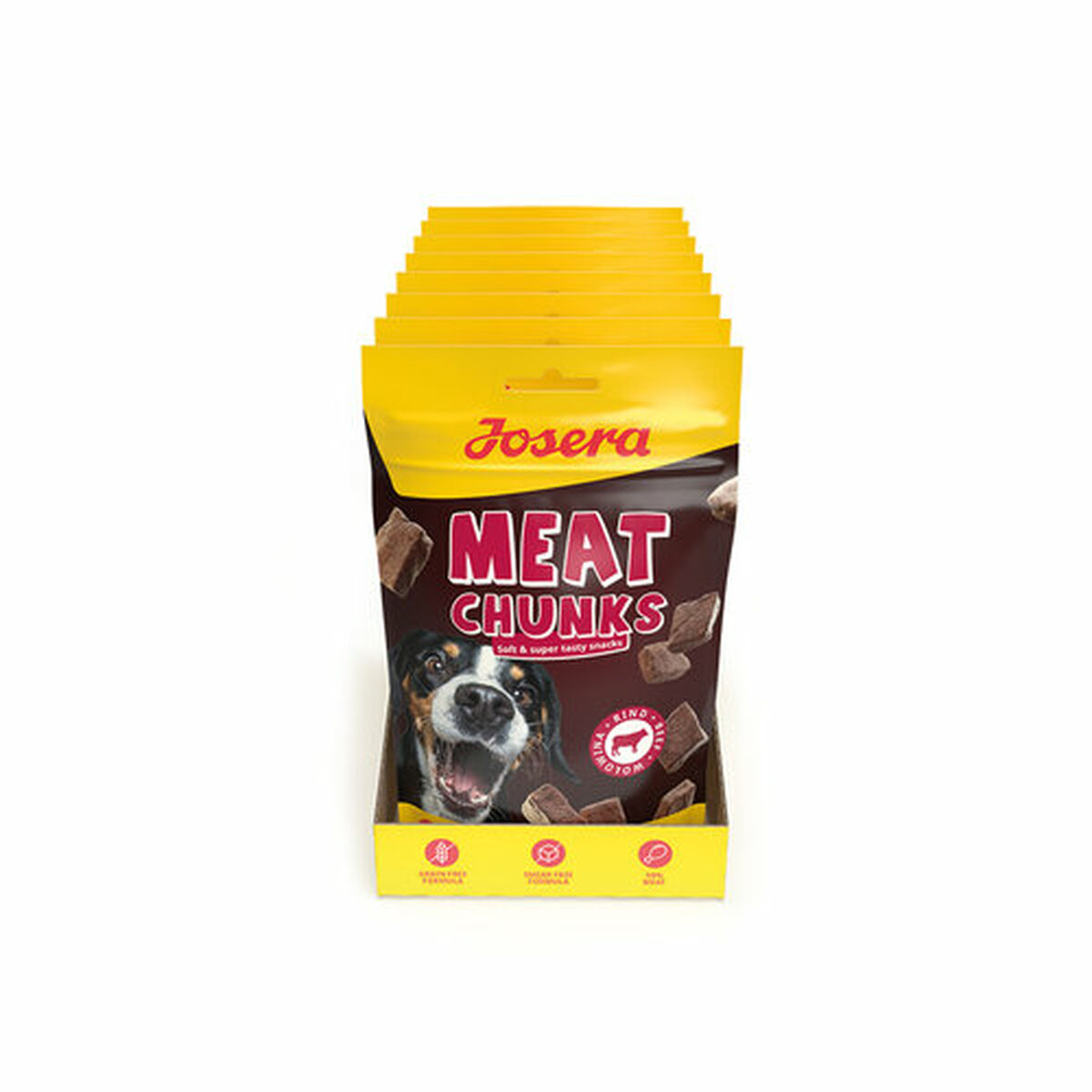 Dog Snack Josera Meat Chunks Veal 70 g, view 4