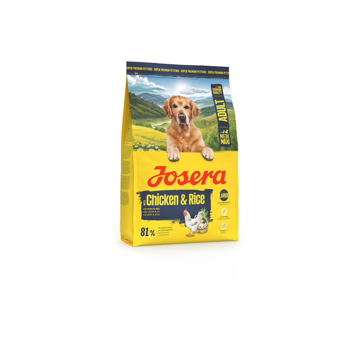 Voer Josera Medi/Maxi Adult Kip Rijst 3 Kg