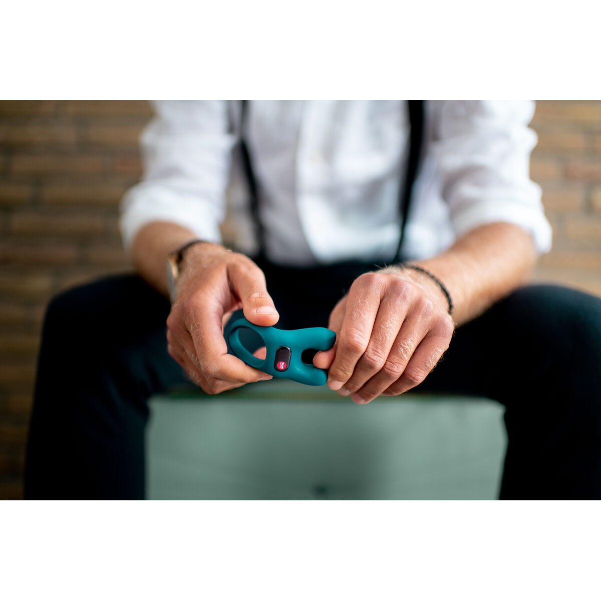 Gumových kroužků na penis Fun Factory 51101 Modrý