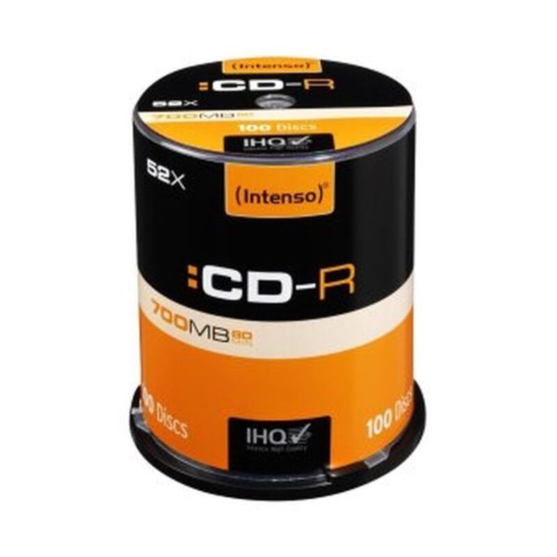 CD-R INTENSO 1001126 52x 700 MB (100 uds)