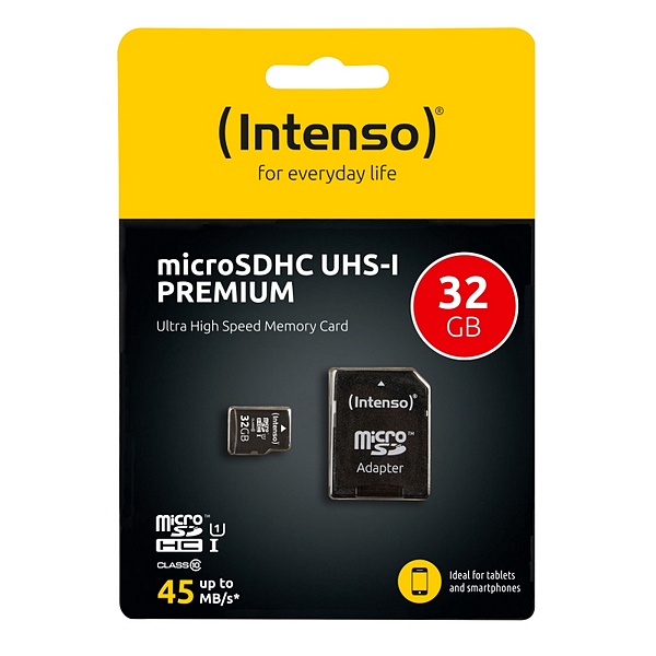 Tarjeta de Memoria Micro SD con Adaptador 34234 UHS-I Premium