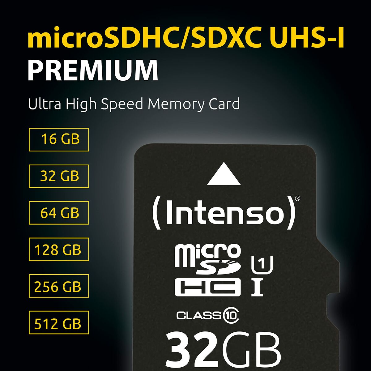 Afbeeldingen van Micro SD Memory Card with Adaptor INTENSO 64GB microSDXC 64 GB
