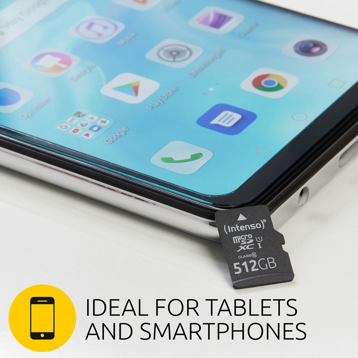 Afbeeldingen van Micro SD Memory Card with Adaptor INTENSO 64GB microSDXC 64 GB