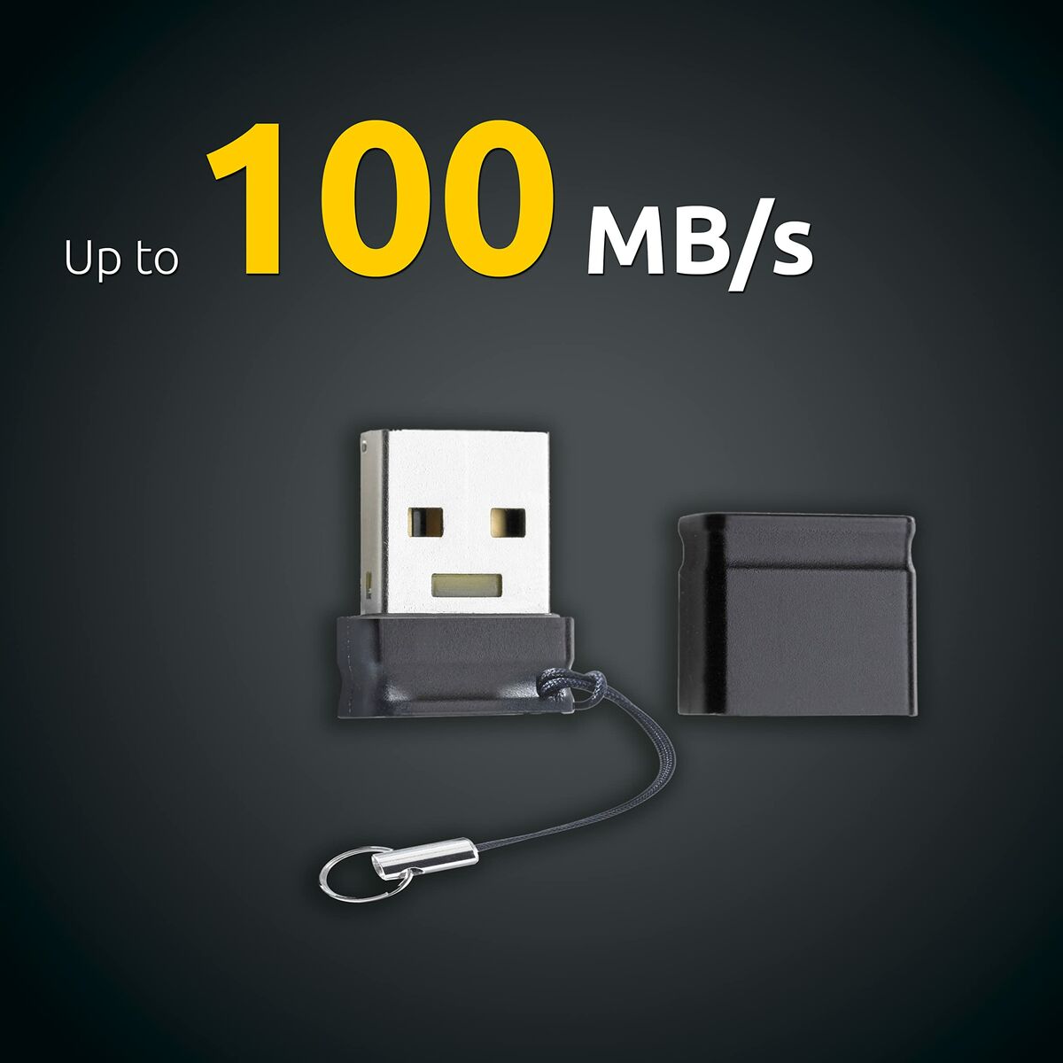 Afbeeldingen van USB stick INTENSO Slim Line 32 GB Black
