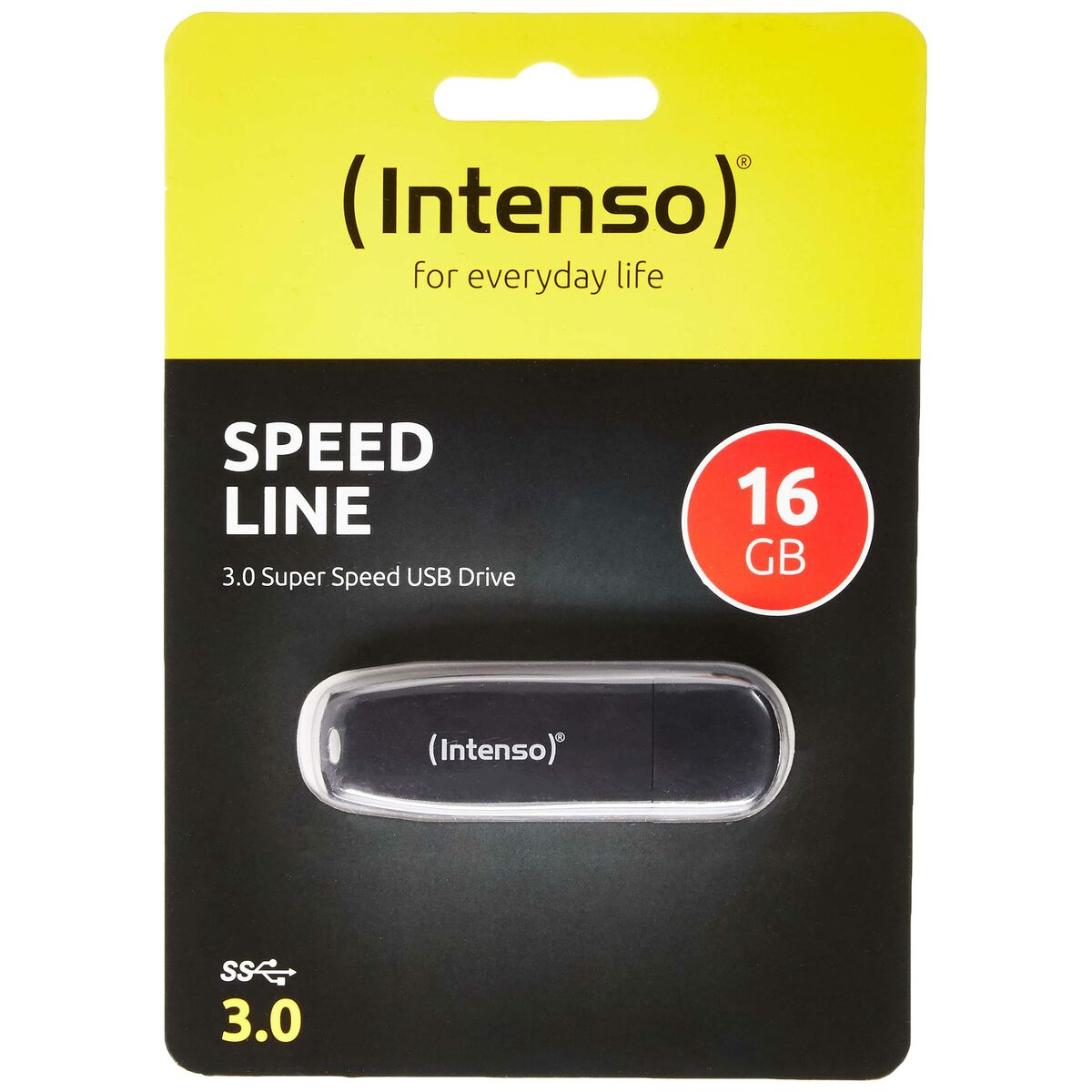 Afbeeldingen van USB stick INTENSO Speed Line Black 16 GB