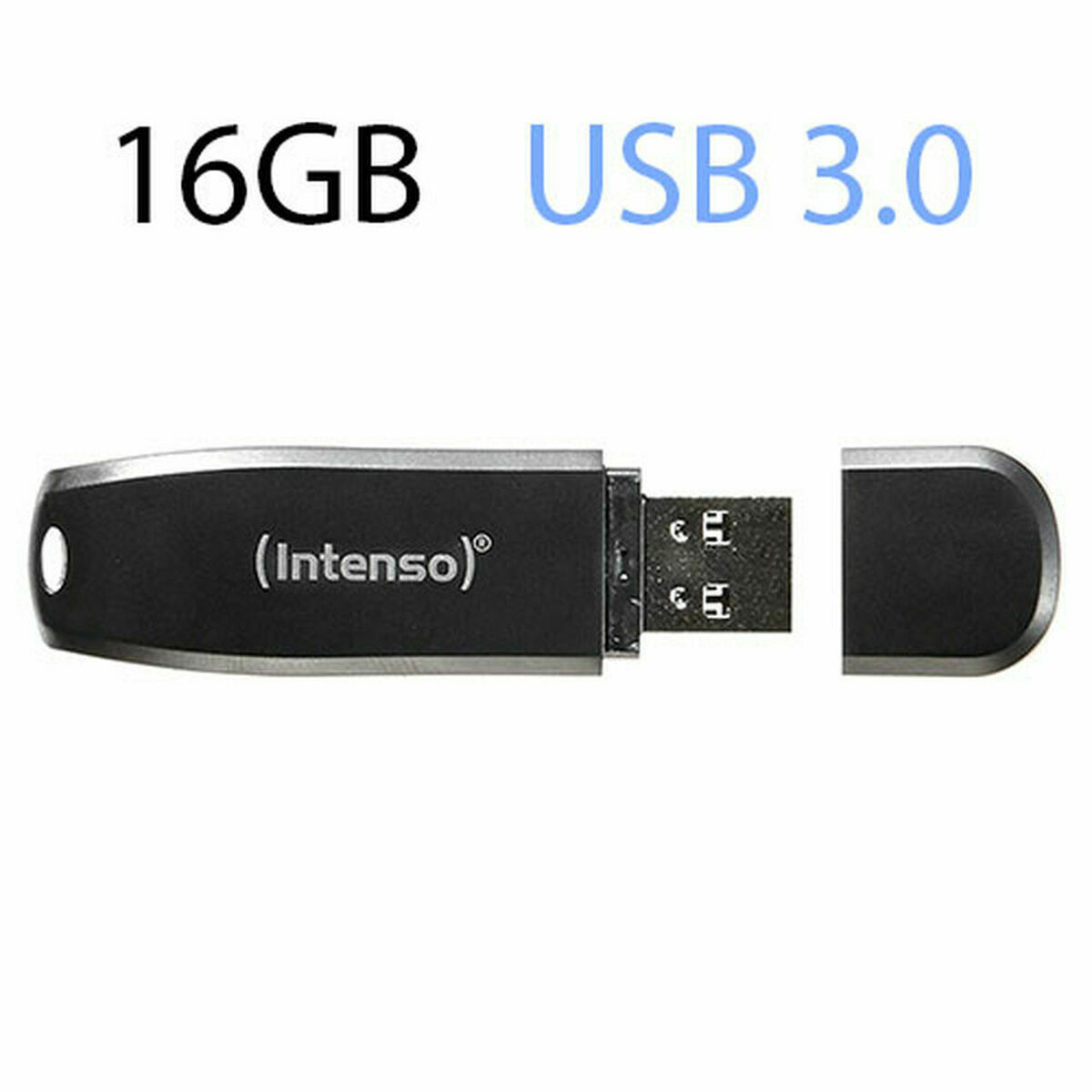 Afbeeldingen van USB stick INTENSO Speed Line Black 16 GB