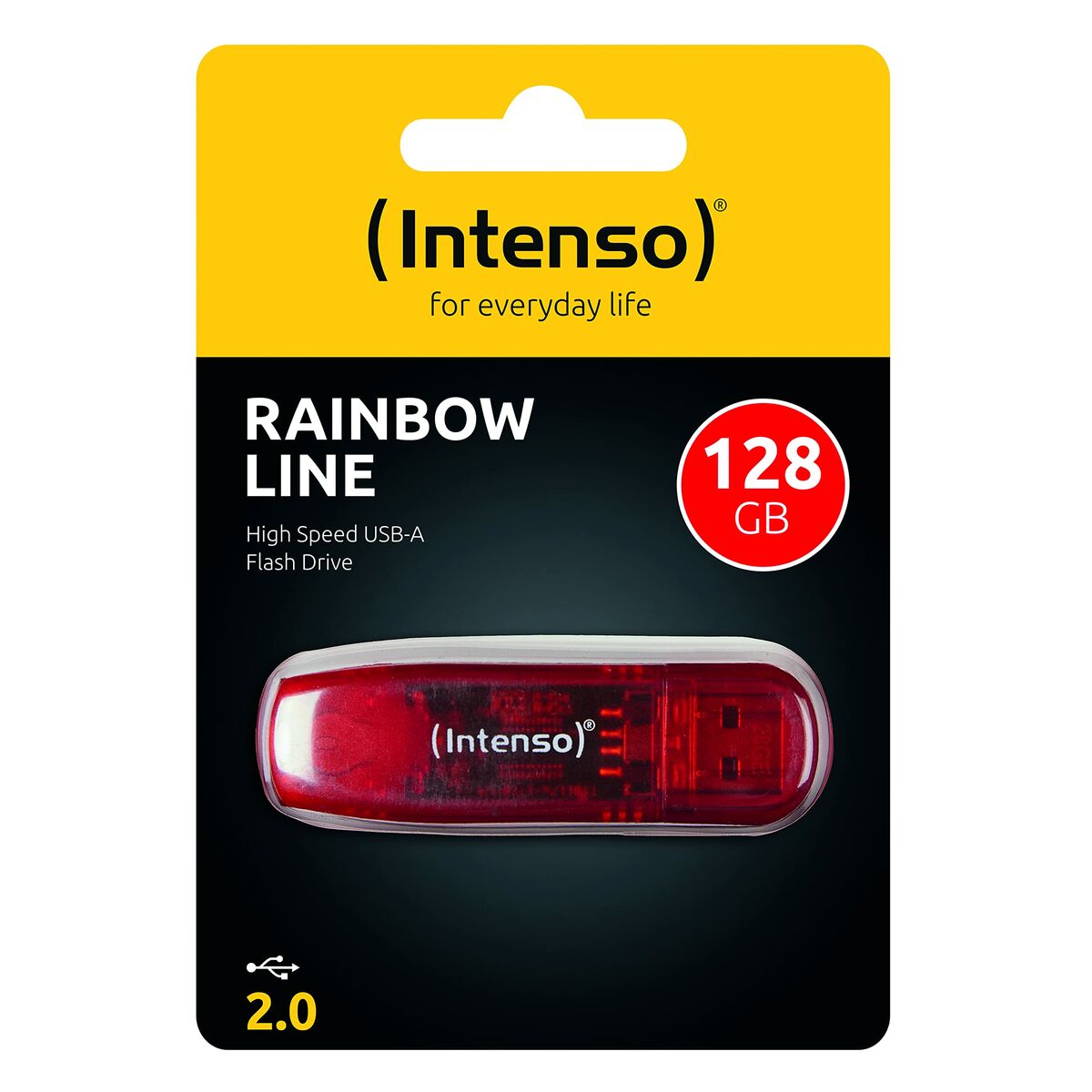 Image de USB stick INTENSO Rainbow Line Red 128 GB