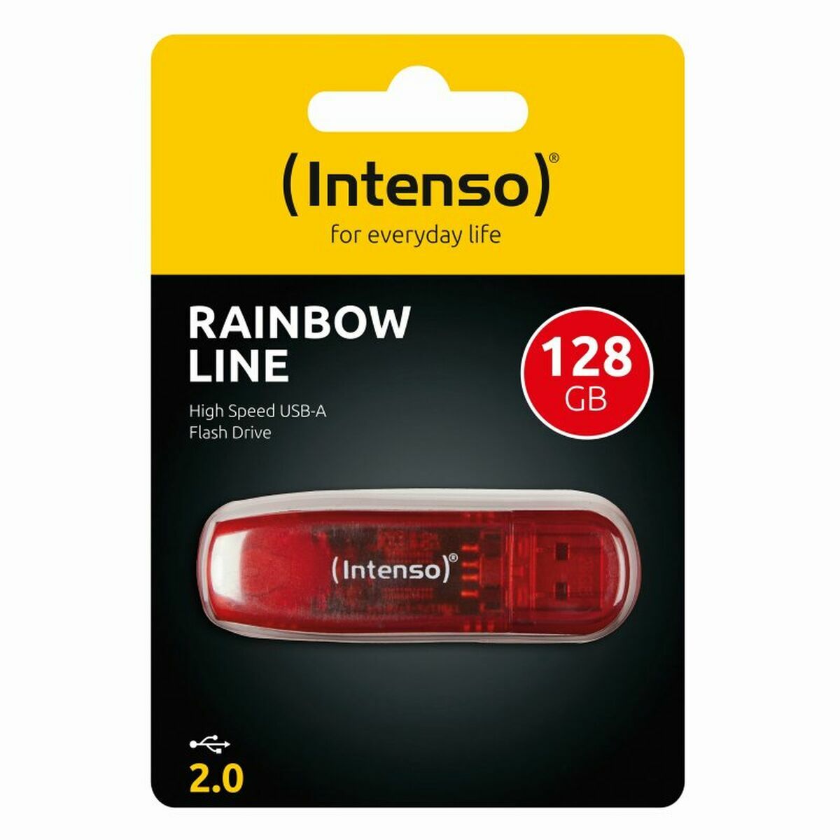 Image de USB stick INTENSO Rainbow Line Red 128 GB