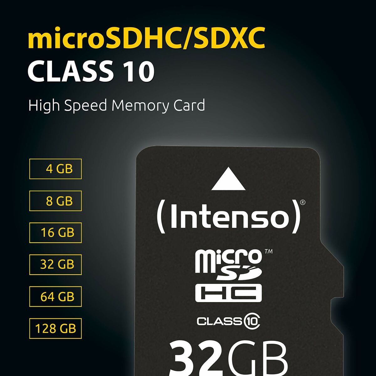 Afbeeldingen van Micro SD Memory Card with Adaptor INTENSO 3413491 128 GB