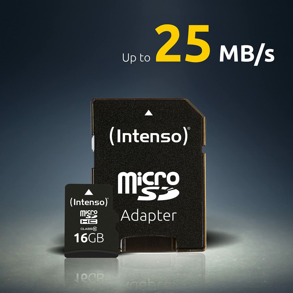 Afbeeldingen van Micro SD Memory Card with Adaptor INTENSO 3413491 128 GB