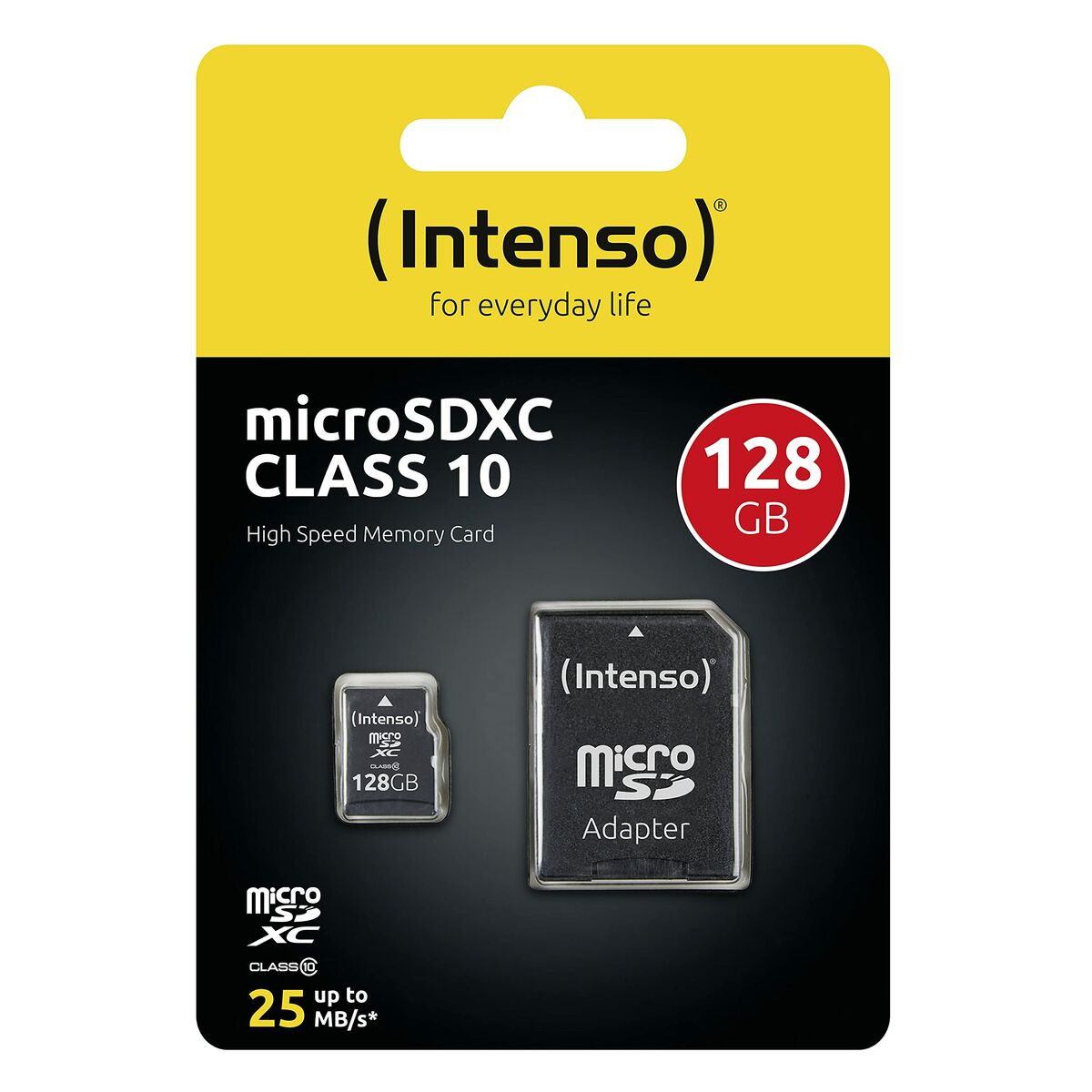 Afbeeldingen van Micro SD Memory Card with Adaptor INTENSO 3413491 128 GB
