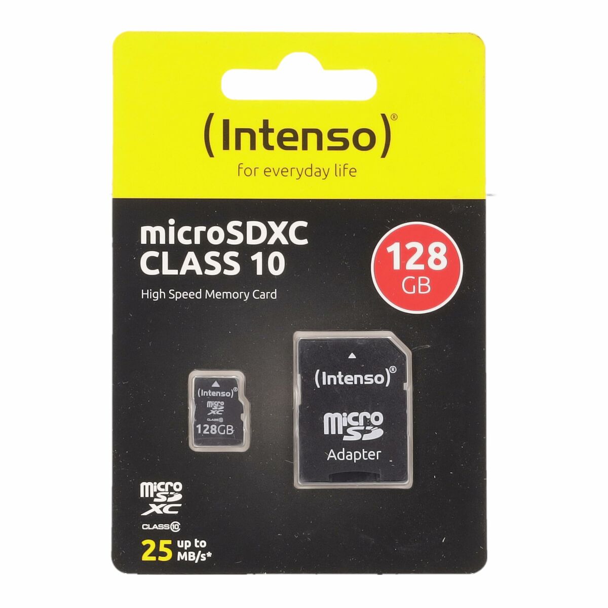 Afbeeldingen van Micro SD Memory Card with Adaptor INTENSO 3413491 128 GB