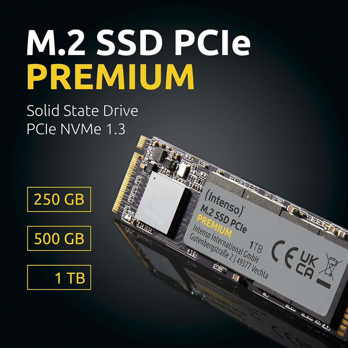 Picture of Hard Drive INTENSO SSD 1.0TB Premium M.2 PCIe 1 TB SSD