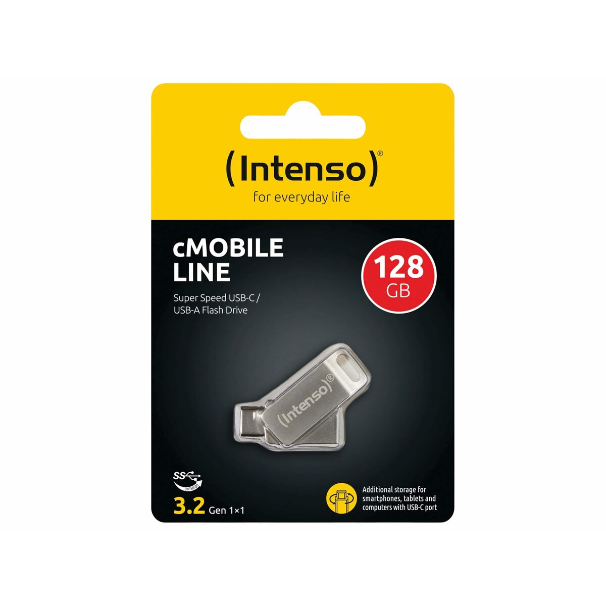 Afbeeldingen van USB stick INTENSO 3536491 128 GB Silver
