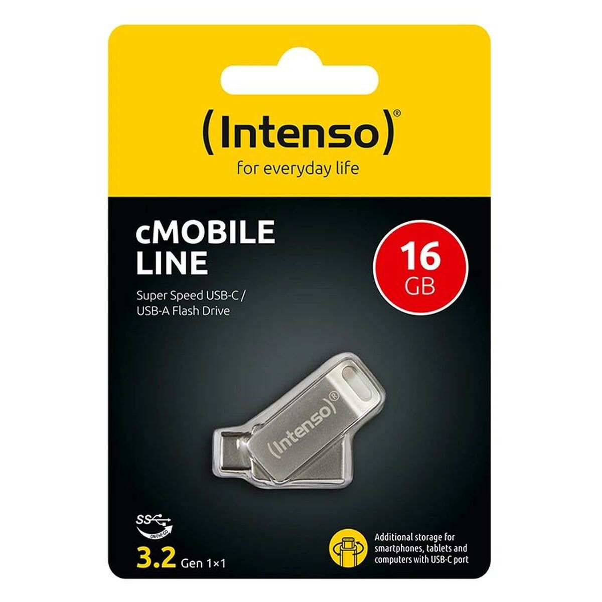 Afbeeldingen van USB stick INTENSO 3536491 128 GB Silver