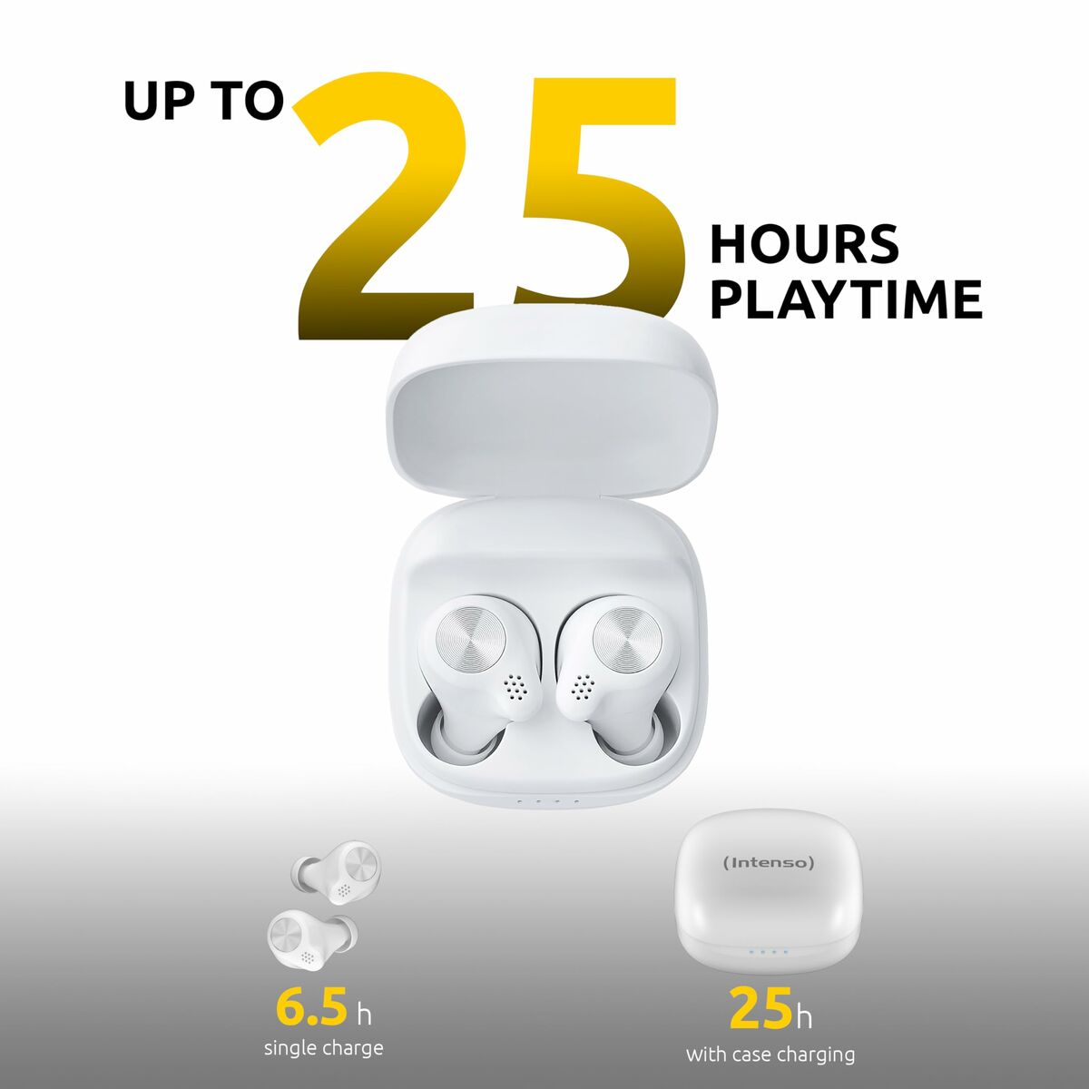 Headphones INTENSO 3720202 White