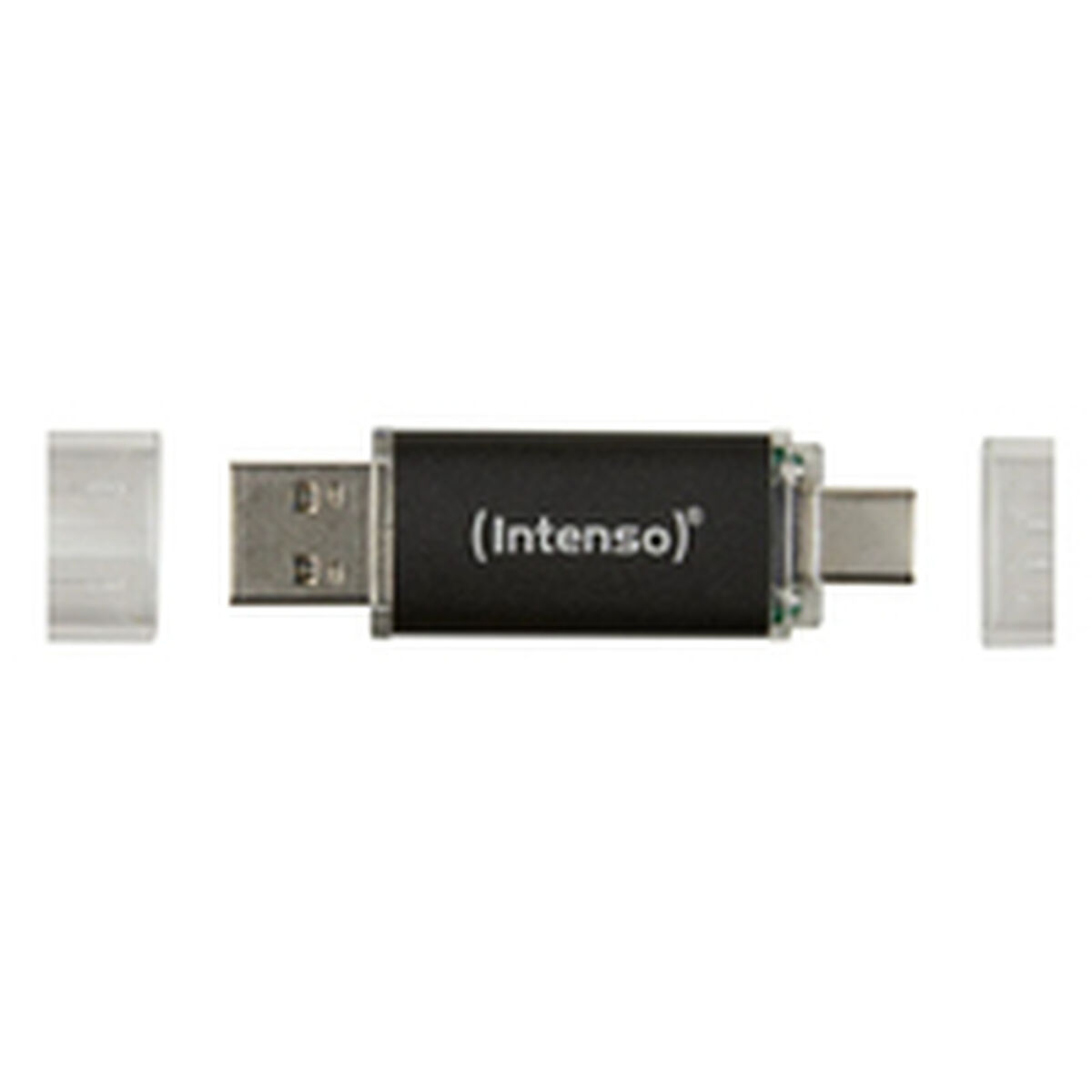 Afbeeldingen van USB stick INTENSO Twist Line 256 GB Anthracite (2 Units)