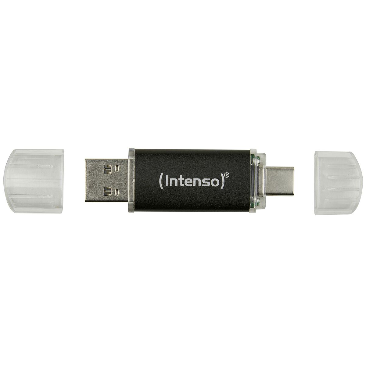 Afbeeldingen van USB stick INTENSO Twist Line 256 GB Anthracite (2 Units)
