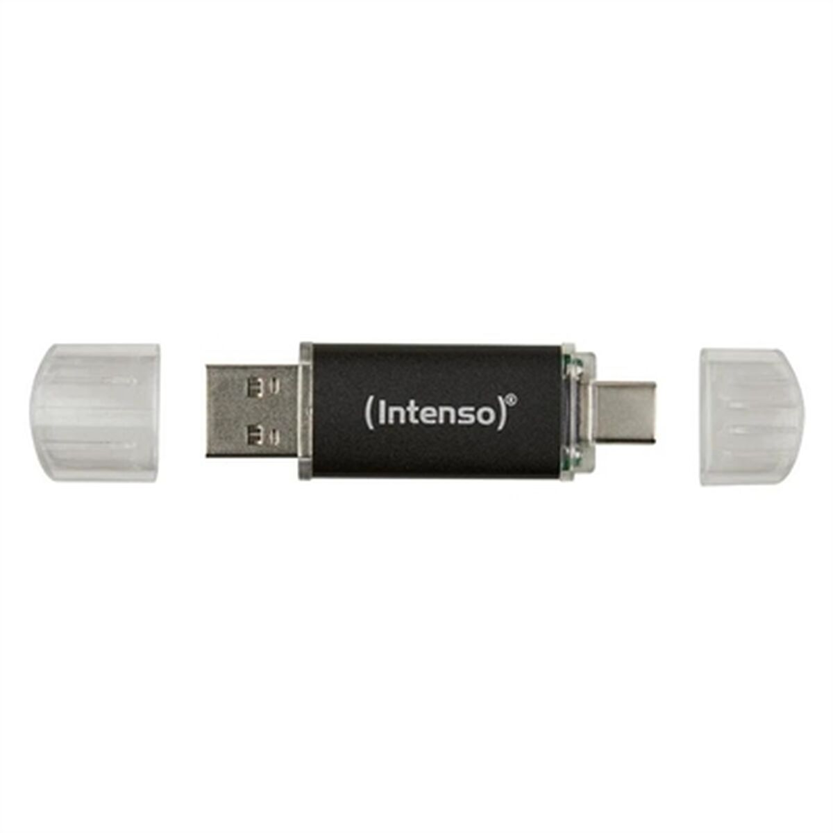 Image secondaire de Clé USB INTENSO Twist Line 256 GB Anthracite (2 Unités)