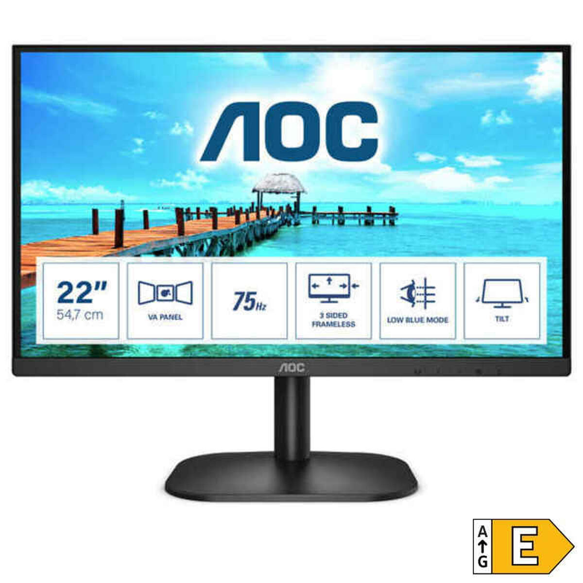 Afbeeldingen van Monitor AOC 22B2H/EU 21,5" Full HD 75 Hz WLED
