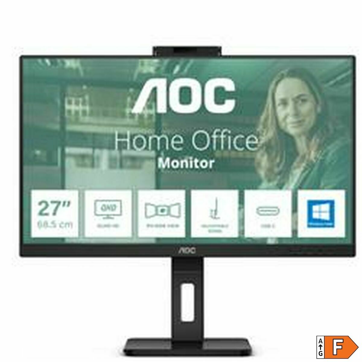 Picture of Monitor AOC Q27P3CW 27" Quad HD 75 Hz 60 Hz