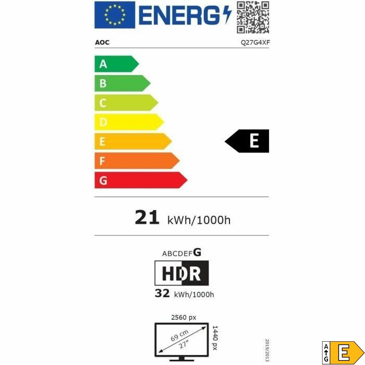 Picture of Gaming Monitor AOC Q27G4XF 27" Quad HD