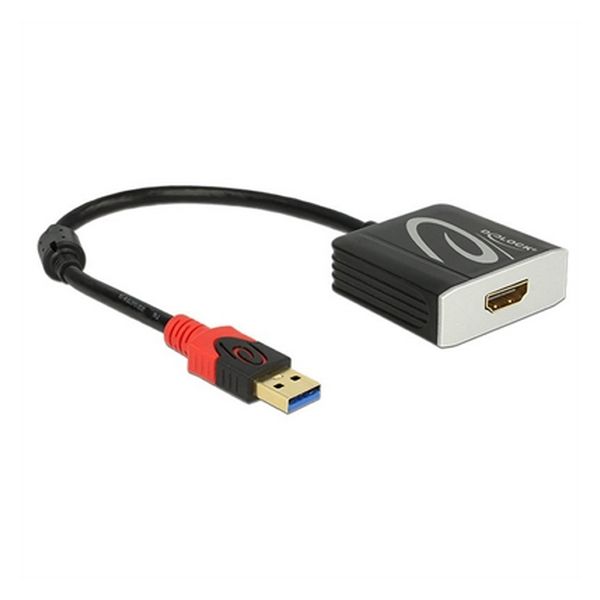 Adapter_USB_3.0_v_HDMI_DELOCK_62736_20_cm_Črna