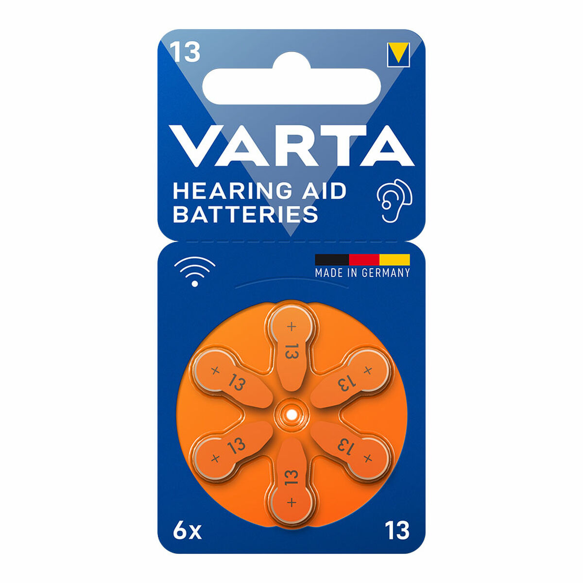 Pile pour aide auditive Varta Hearing Aid 13 6 Unités