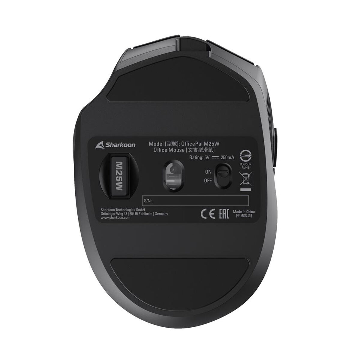 Afbeeldingen van Mouse Sharkoon Black 4000 dpi