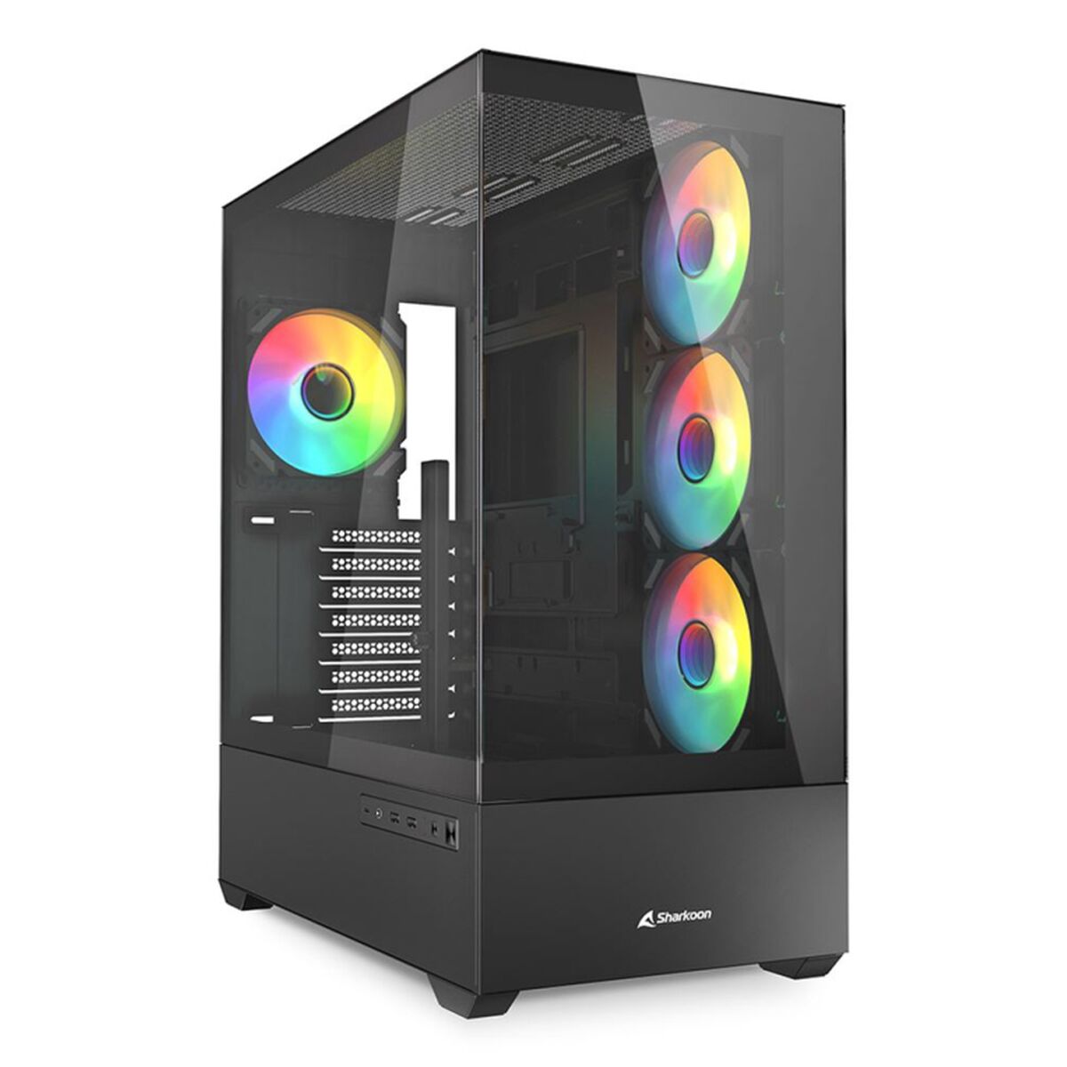 Afbeeldingen van ATX Semi-tower Box Sharkoon AK6 RGB Black