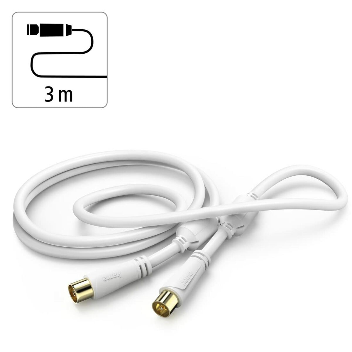 Afbeeldingen van HDMI Cable Hama 00205247 White 3 m