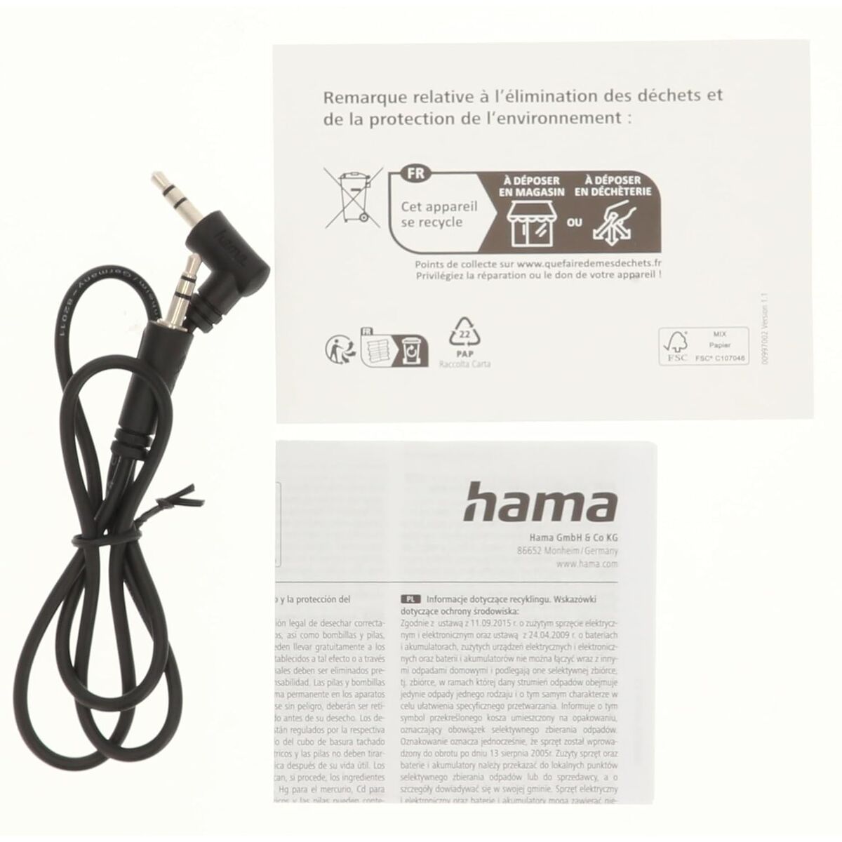 Picture of Jack Cable Hama 00205285 50 cm