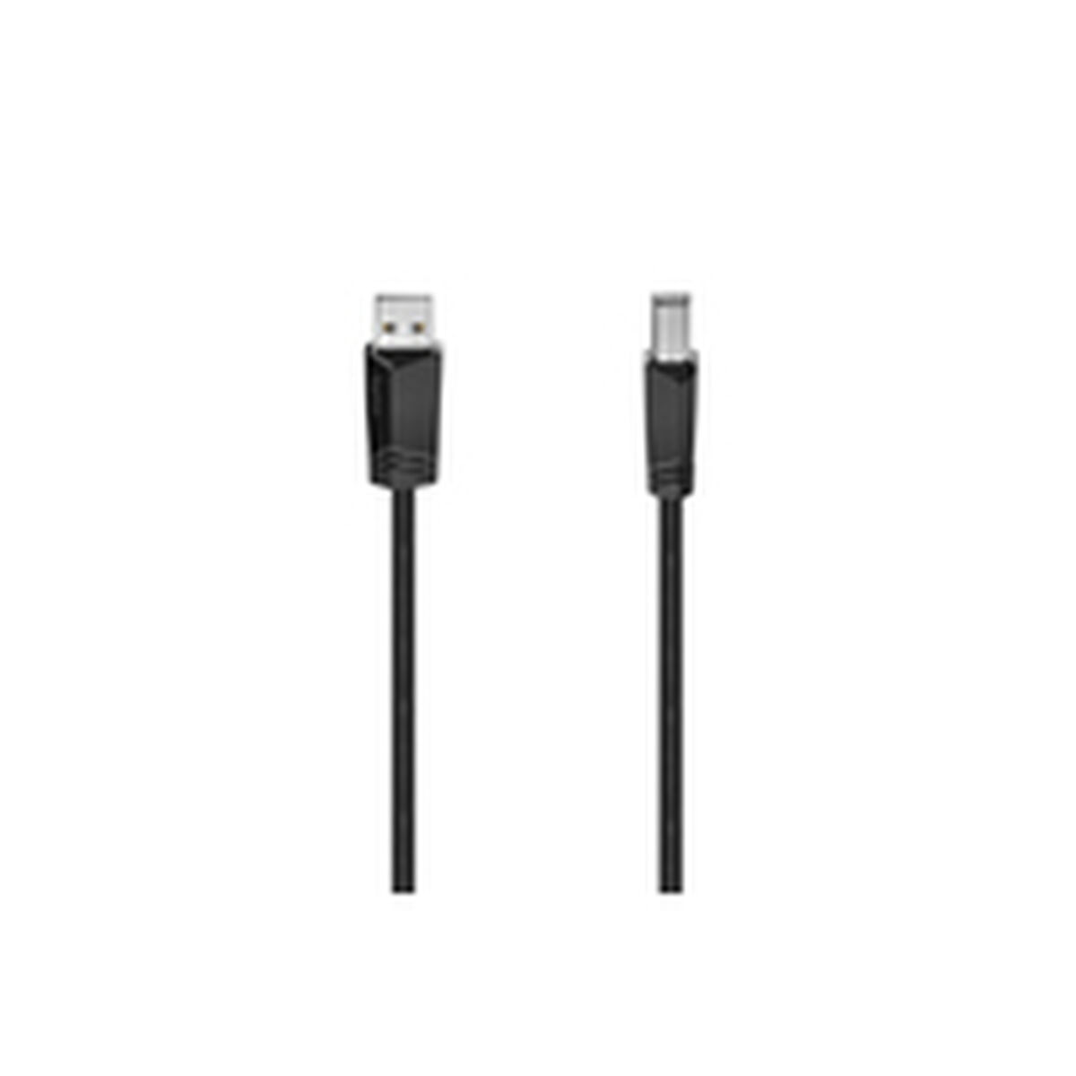 Picture of USB 2.0 A to USB B Cable Hama 00200602 Black