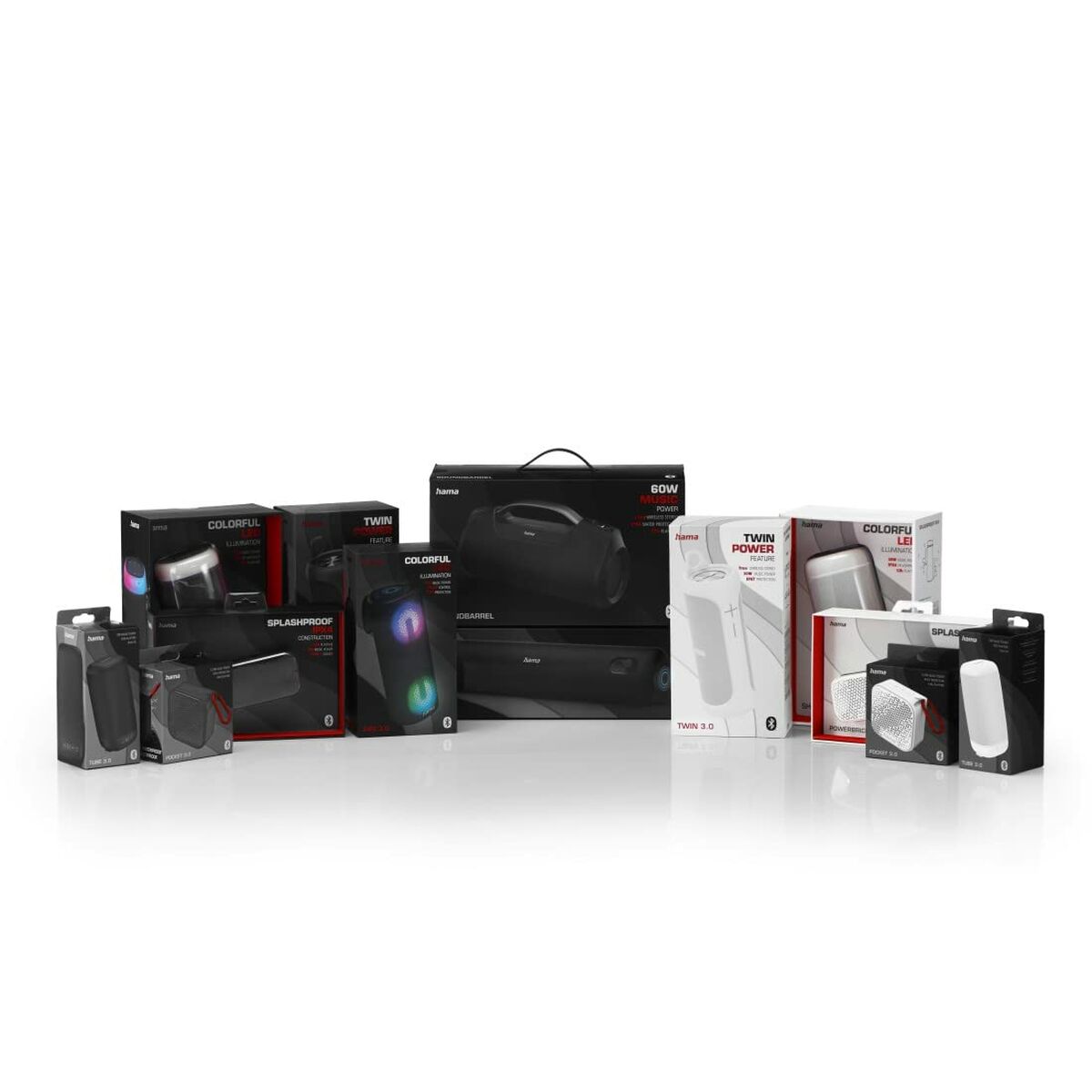 Portable Bluetooth Speakers Hama 00188217 Black 60 W
