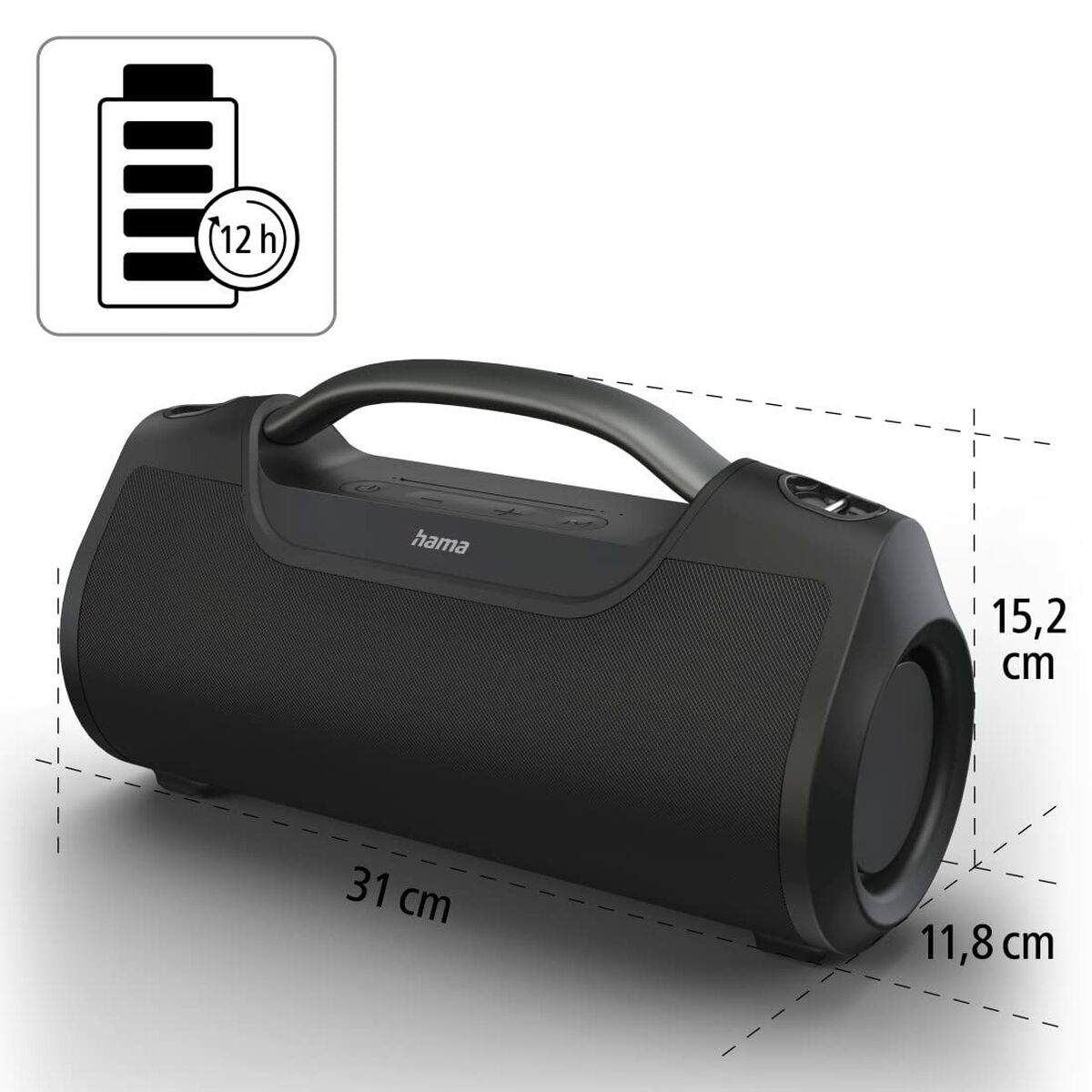 Afbeeldingen van Portable Bluetooth Speakers Hama 00188217 Black 60 W