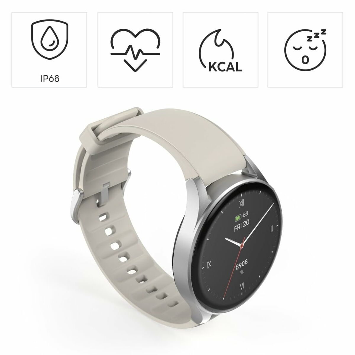 Afbeeldingen van Smartwatch Hama 00178612 8900 Silver 1,3"