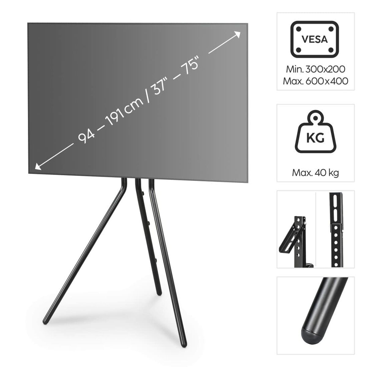 Afbeeldingen van TV Mount Hama 00220870 75" 37" 40 kg