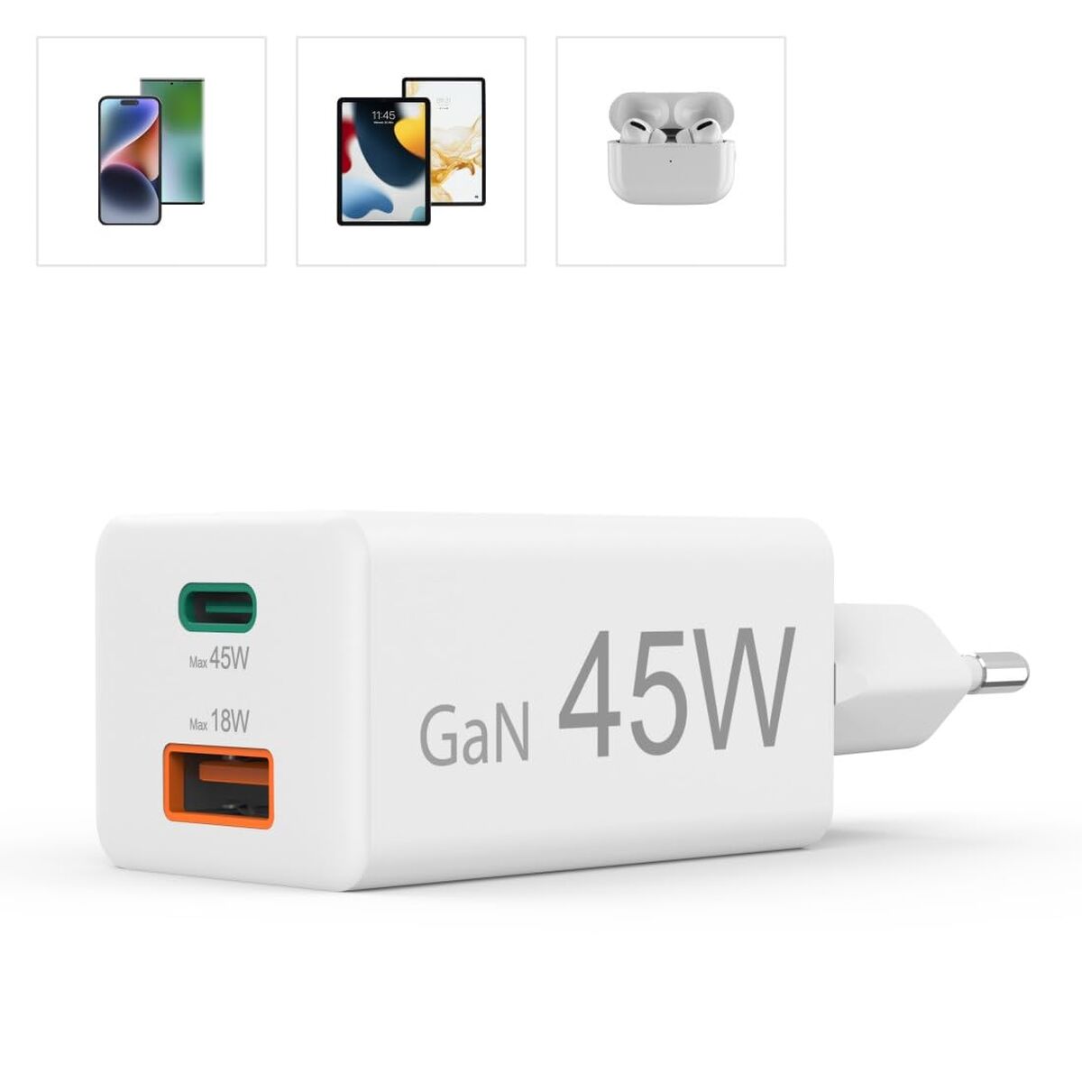 Wall Charger Hama 00201993 White 45 W