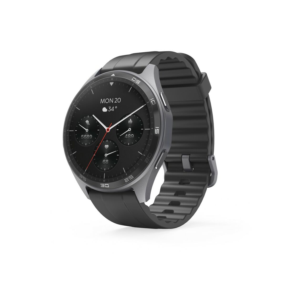 Montre intelligente Hama 00178618 7010 Noir Gris 1,43