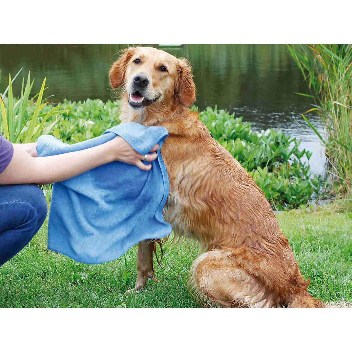 Microfibre Towel Trixie Blue 50 × 60 cm, view 5