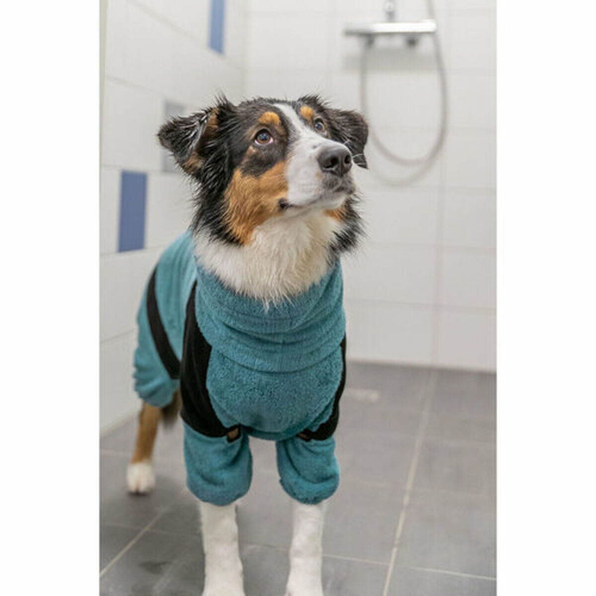 Dog bathrobe Trixie Blue XS, view 3