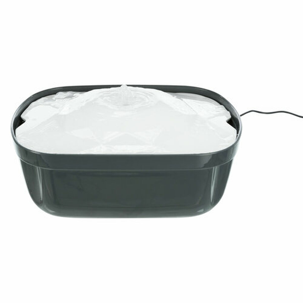 Pet Water Fountain Trixie Polygon White Grey Silicone Melamin 2,5 L 28 x 11 x 22 cm, view 2