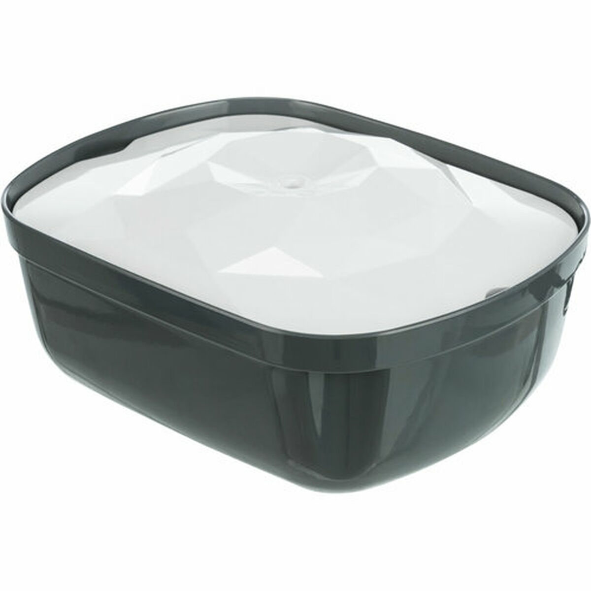 Pet Water Fountain Trixie Polygon White Grey Silicone Melamin 2,5 L 28 x 11 x 22 cm, view 4