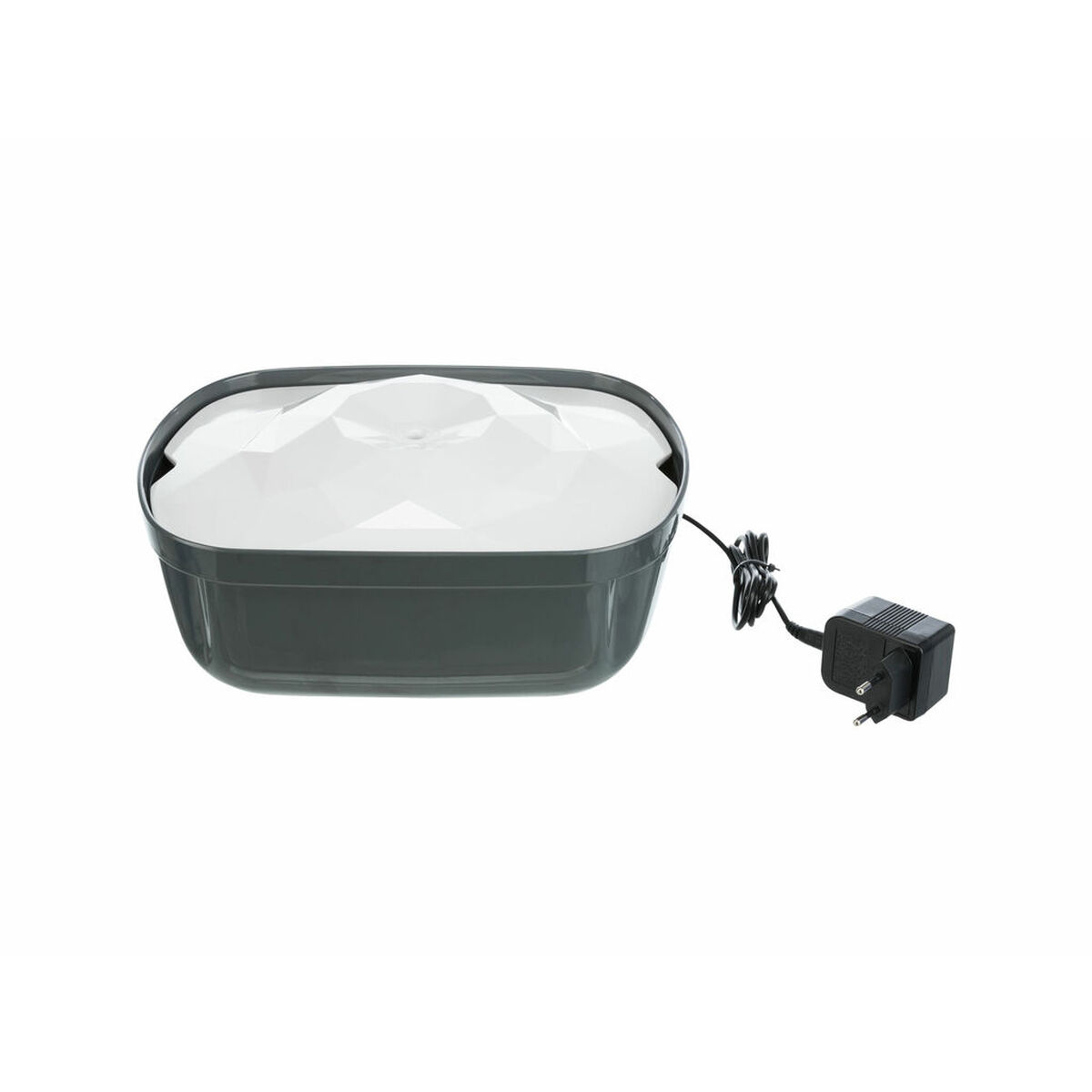 Pet Water Fountain Trixie Polygon White Grey Silicone Melamin 2,5 L 28 x 11 x 22 cm, view 5