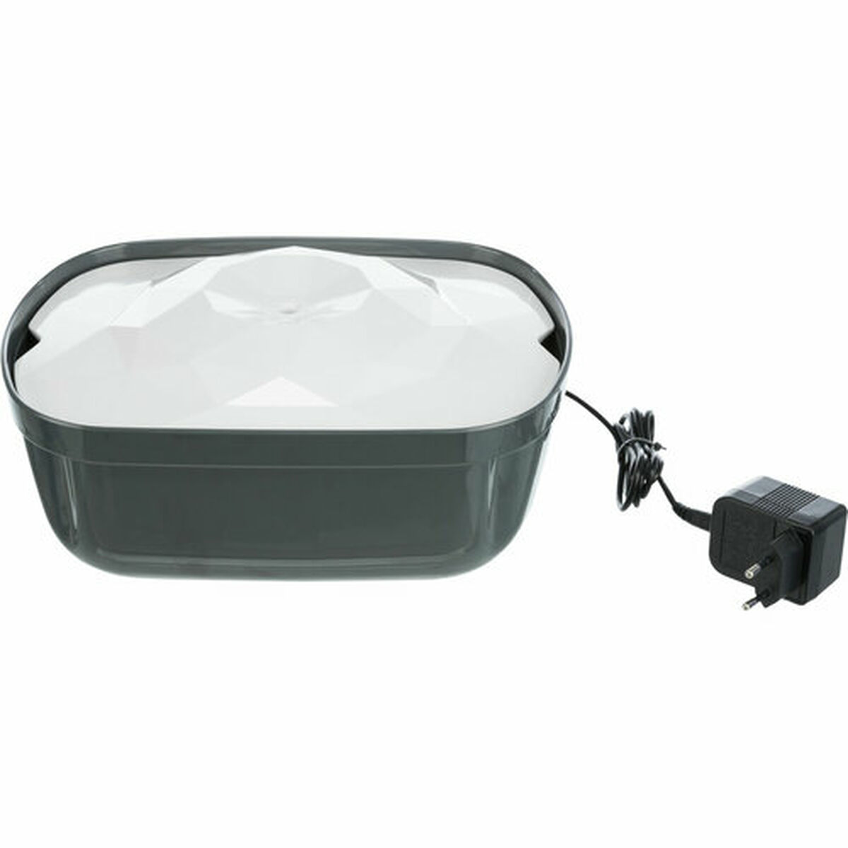 Pet Water Fountain Trixie Polygon White Grey Silicone Melamin 2,5 L 28 x 11 x 22 cm, view 6