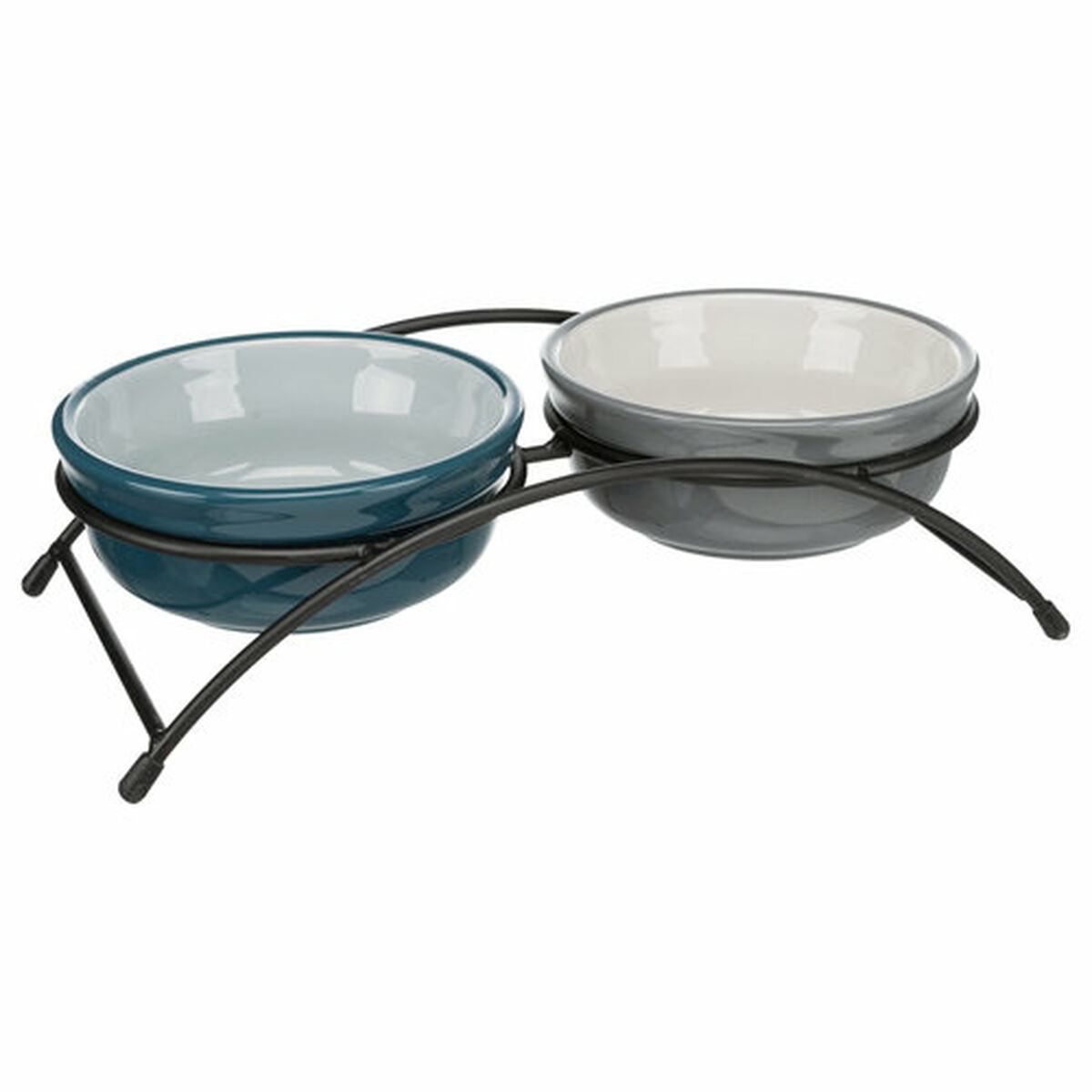Dog Feeder Trixie Blue Grey Light grey Ceramic Ø 13 cm 2 x 250 ml (2 Units), view 2